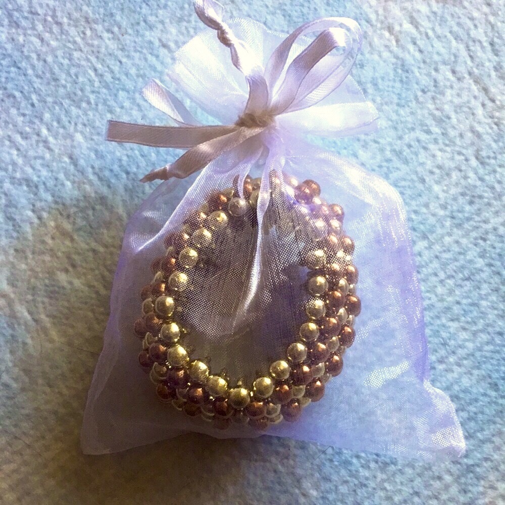 GOLD/COPPER BEADED BRACELET - Picture 9 of 9